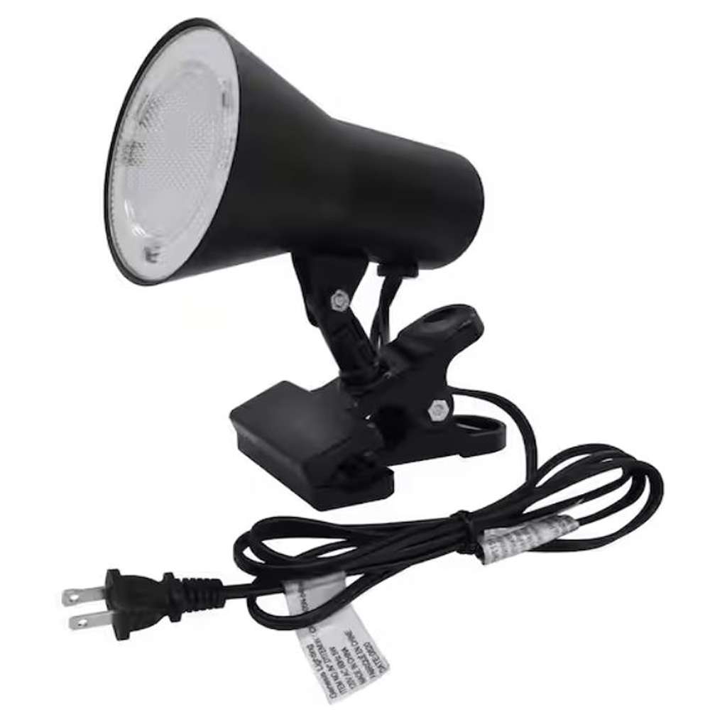 5 in. Black LED Mini Clamp Desk Lamp for Reading, 360° Adjustable Head Clip-on Spotlight for Office, Study and Bedroom