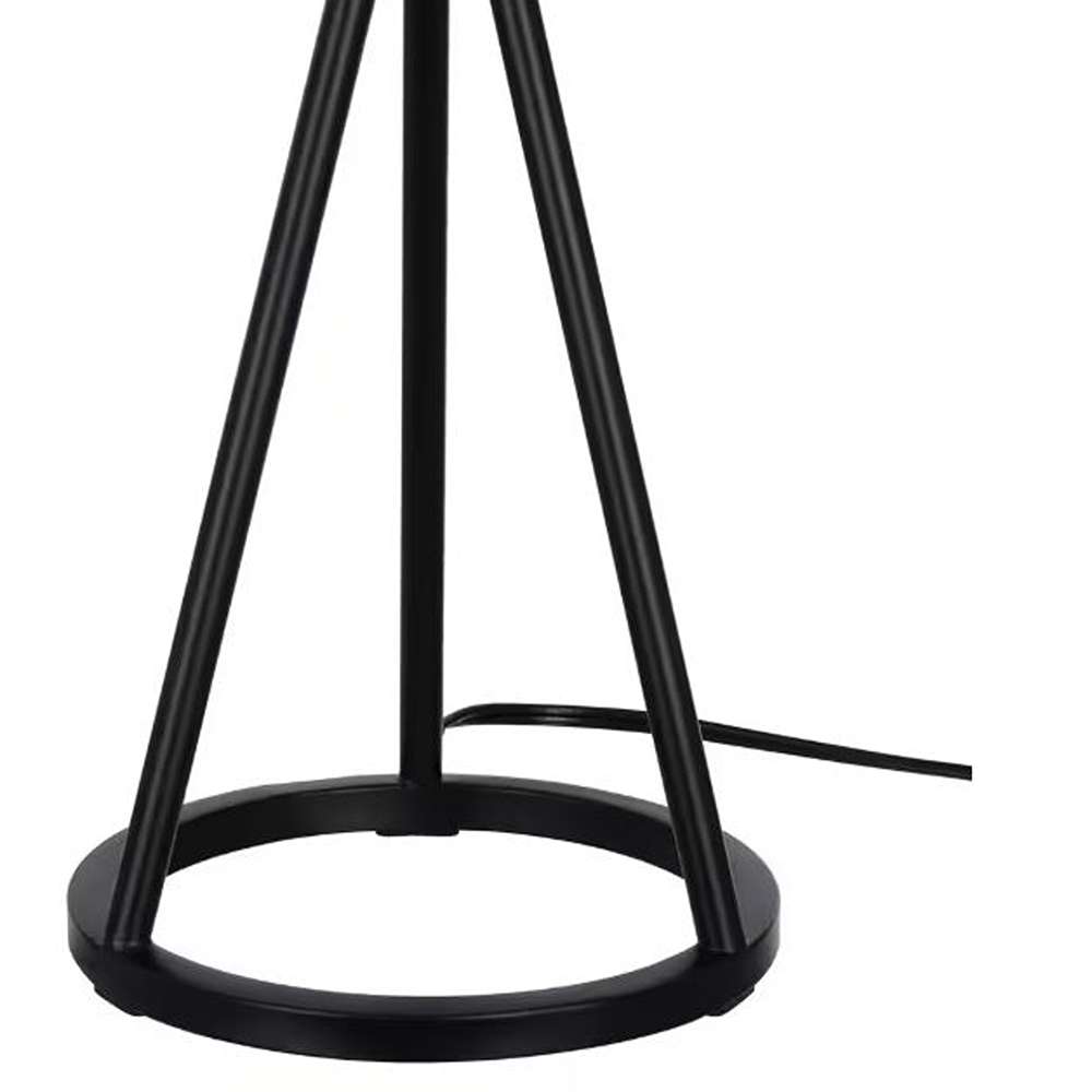 Higgins 23.75 in. Black Tripod Table Lamp with Round Base