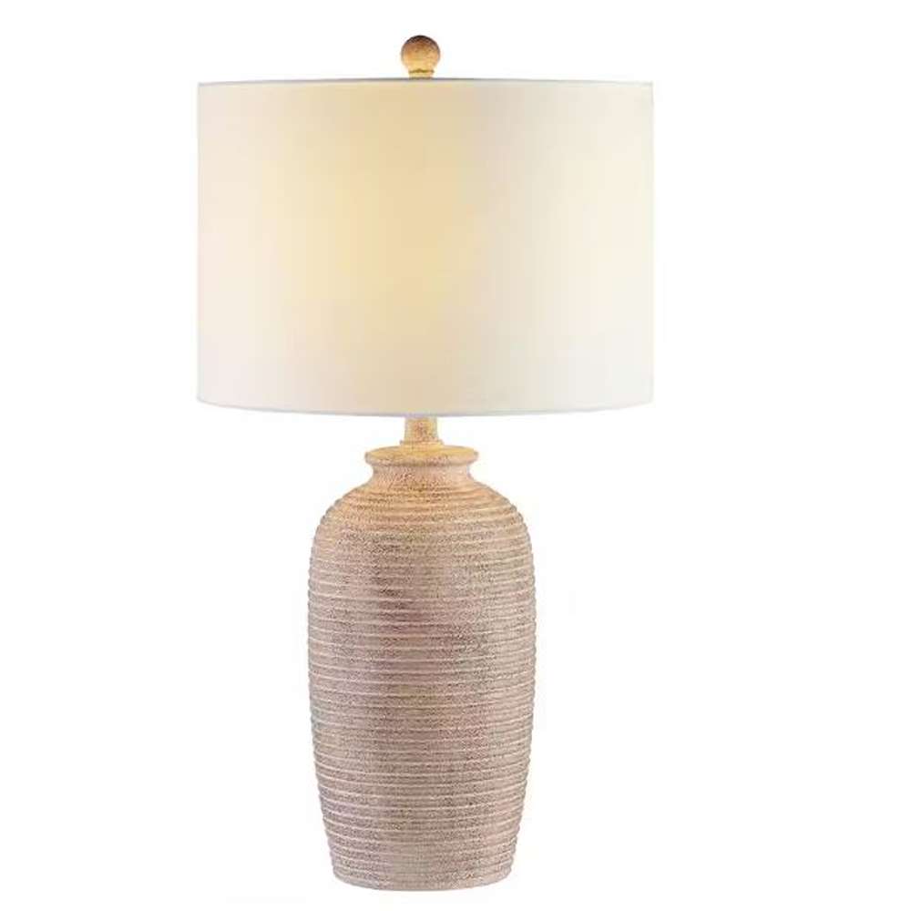 Kensen 27.5 in. Sandy Pearl Table Lamp
